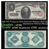 1891 $10 Treasury Note General General William She