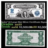 1899 $2 Large Size Silver Certificate "Mini-Portho
