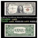1935A $1 Silver Certificate Hawaii WWII Emergency