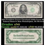 1934 $1000 Green Seal Federal Reserve Note Preside