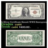 1935A $1 Silver Certificate Hawaii WWII Emergency