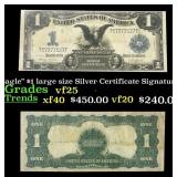 1899 $1 large size Silver Certificate "Black Eagle