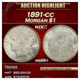 1891-cc Morgan Dollar $1 ms66+ SEGS