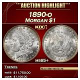 1890-o Morgan Dollar $1 ms65+ SEGS