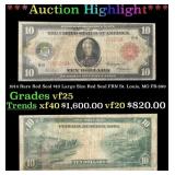 1914 $10 Large Size Red Seal FRN Rare Red Seal St.