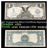 1899 $1 large size Silver Certificate "Black Eagle