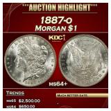 1887-o Morgan Dollar $1 ms64+ SEGS