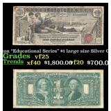 1896 $1 large size Silver Certificate Martha & Geo