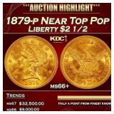 1879-p Gold Liberty Quarter Eagle Near Top Pop $2