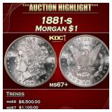 1881-s Morgan Dollar $1 ms67+ SEGS