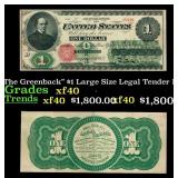 1862 $1 Large Size Legal Tender Note "The Greenbac