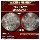 1883-cc Morgan Dollar $1 ms66+ SEGS