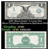 1899 $1 large size Silver Certificate "Black Eagle
