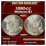 1890-cc Morgan Dollar $1 ms64+ SEGS