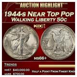 1944-s Walking Liberty Half Dollar Near Top Pop 50