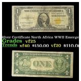 1935A $1 Silver Certificate North Africa WWII Emer