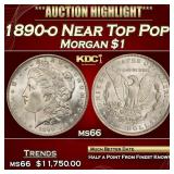 1890-o Morgan Dollar Near Top Pop! $1 Grades ms66