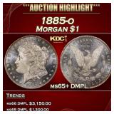 1885-o Morgan Dollar $1 ms65+ DMPL SEGS