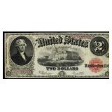 1917 $2 Large Size Legal Tender Note Thomas Jeffer