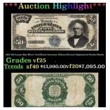 1891 $50 Large Size Silver Certificate Governor Ed
