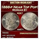 1888-p Morgan Dollar Near Top Pop! $1 ms67+ SEGS
