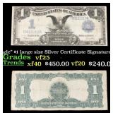 1899 $1 large size Silver Certificate "Black Eagle