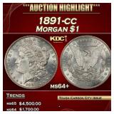 1891-cc Morgan Dollar $1 ms64+ SEGS