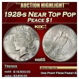1928-s Peace Dollar Near Top Pop $1 ms65 SEGS