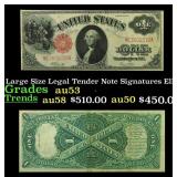 1917 $1 Large Size Legal Tender Note Grades Select