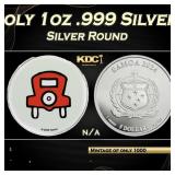 2024 Free Parking Monopoly 1oz .999 Silver Round C