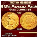1915-s Panama Pacific Gold Commem Dollar 1 ms66 SE