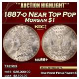 1887-o Morgan Dollar Near Top Pop $1 ms66+ SEGS