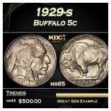 1929-s Buffalo Nickel 5c Grades ms65