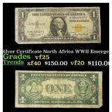 1935A $1 Silver Certificate North Africa WWII Emer