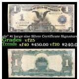 1899 $1 large size Silver Certificate "Black Eagle