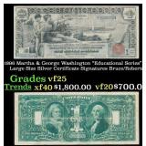 1896 $1 large size Silver Certificate Martha & Geo