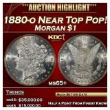 1880-o Morgan Dollar Near Top Pop! $1 ms65+ SEGS
