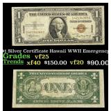1935A $1 Silver Certificate Hawaii WWII Emergency