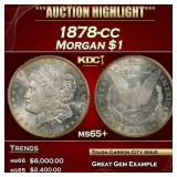 1878-cc Morgan Dollar $1 ms65+ SEGS