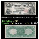 1880 $10 United States Note "Jackass Note" Grades