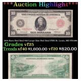 1914 $10 Large Size Red Seal FRN Rare Red Seal St.