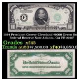 1934 $1000 Green Seal Federal Reserve Note Preside