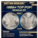 1889-p Morgan Dollar TOP POP! $1 ms68 SEGS
