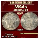 1894-s Morgan Dollar $1 ms63 USCG