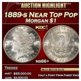 1889-s Morgan Dollar Near Top Pop $1 ms66+ SEGS