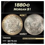 1880-o Morgan Dollar $1 Grades ms62+