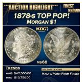 1878-s Morgan Dollar TOP POP! $1 ms68 SEGS