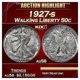 1927-s Walking Liberty Half Dollar 50c au58 SEGS
