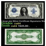 1923 $1 large size Silver Certificate Grades Choic