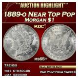 1889-o Morgan Dollar Near Top Pop $1 ms65+ SEGS